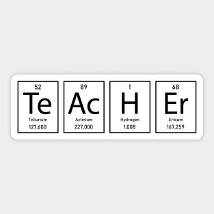 Chemical Teacher Sticker